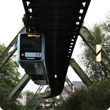 Seitenwind Schwebebahn